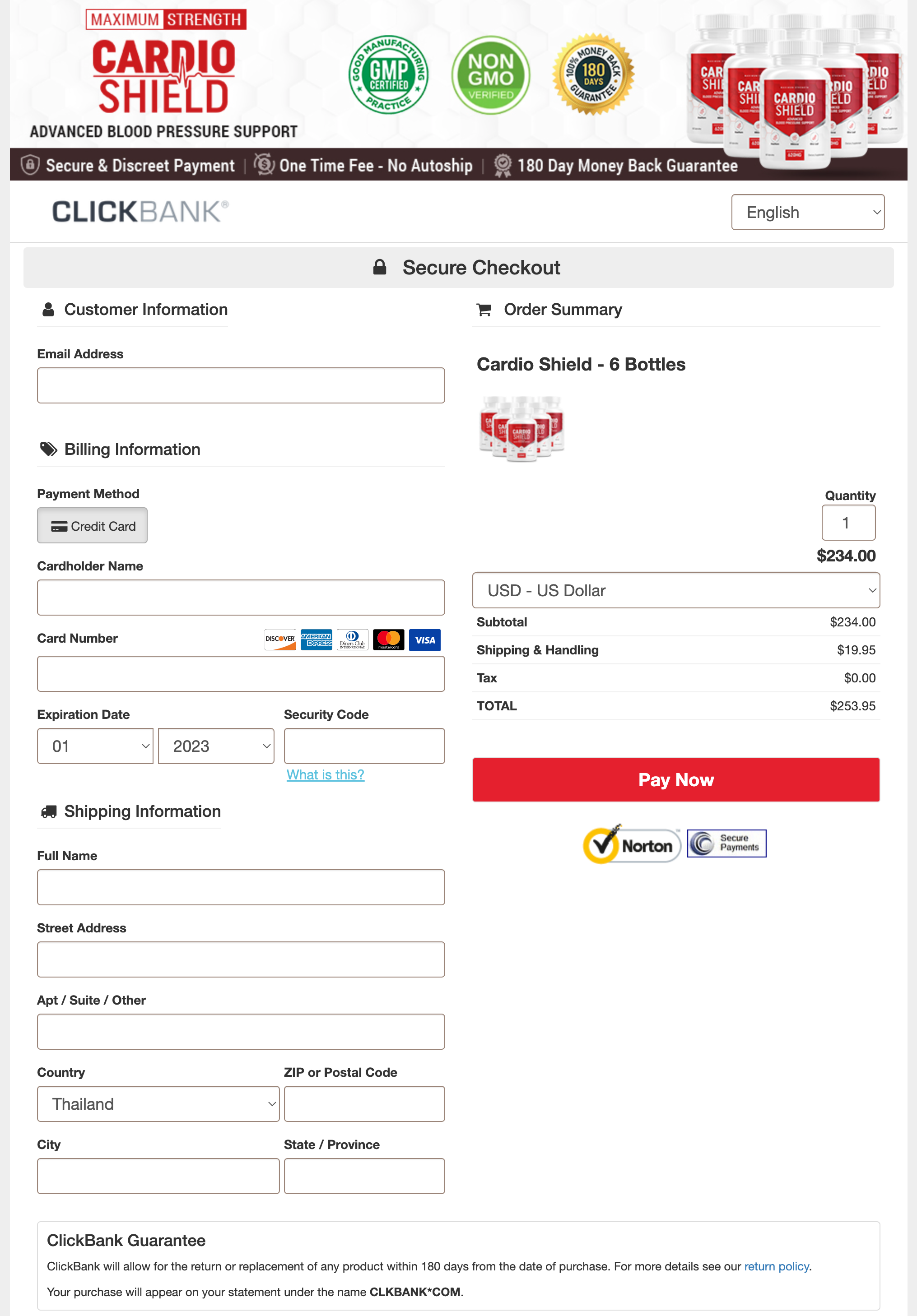 Cardio Shield - Order Page